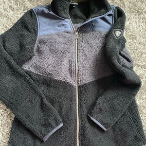 Kuhl Two-Tone Fleece sherpa Zip-Up Jacket small